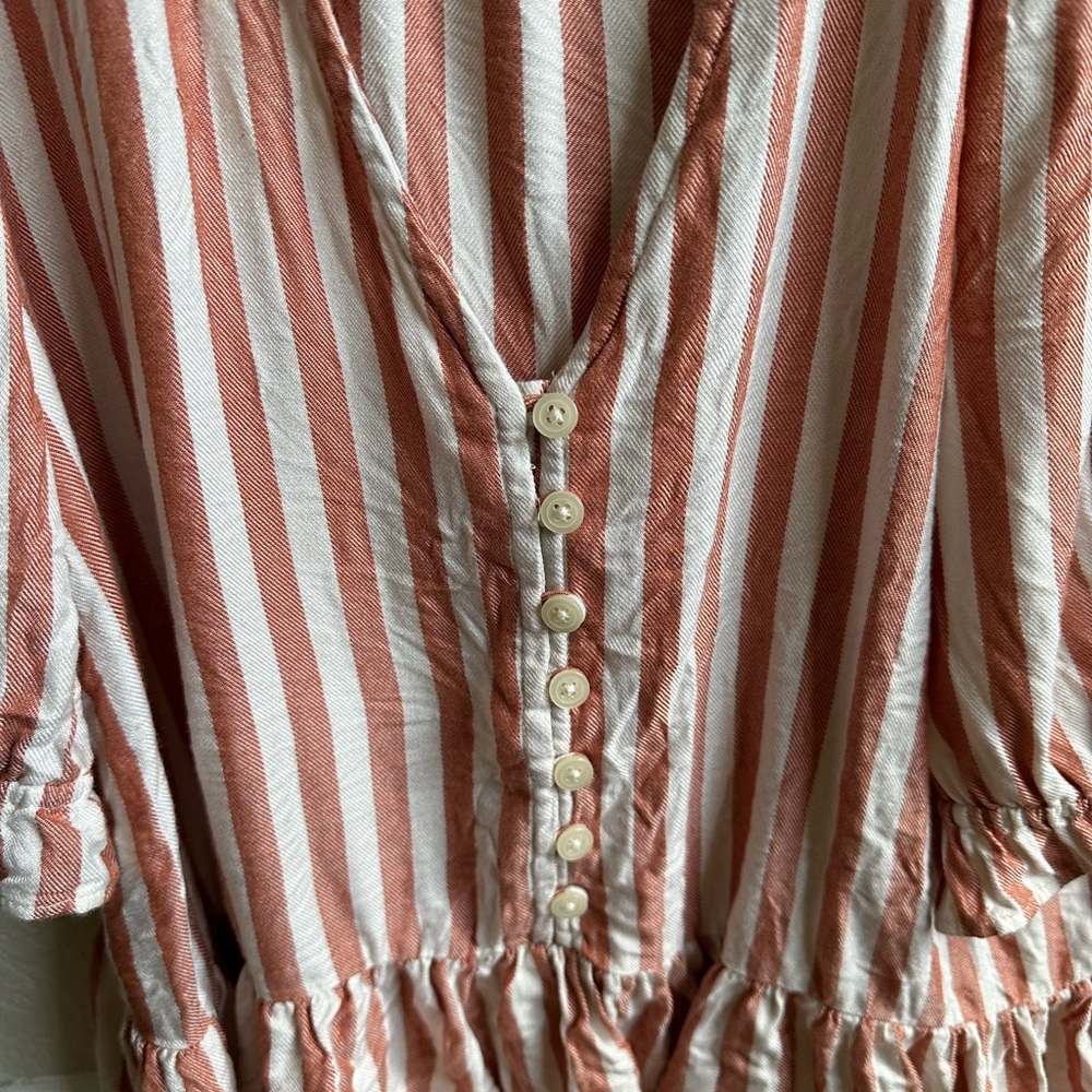 Madewell Ruffle Hem Top Small - Picture 3 of 4